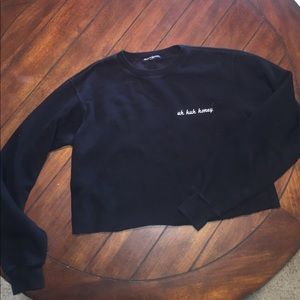 Brandy Melville cropped crew neck